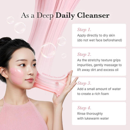 Medicube PDRN Pink Niacinamide Whip Cleanser - 120g