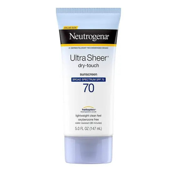 Neutrogena Ultra Sheer Broad Spectrum Sunscreen SPF 70, 147ml