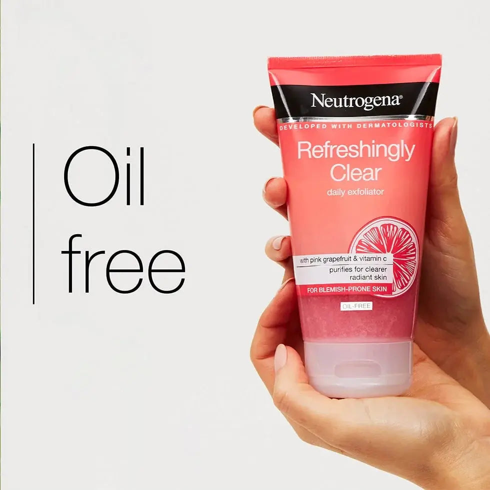 Refreshingly Clear Oil Free Daily Exfoliator-Neutrogena- 150Ml
