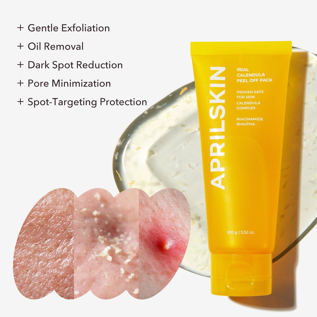 Aprilskin Real Calendula Peel Off Pack Facial Mask - 100g