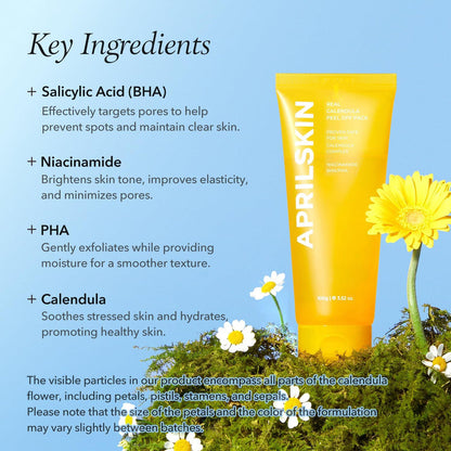 Aprilskin Real Calendula Peel Off Pack Facial Mask - 100g