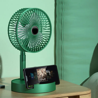 USB Rechargeable Fan Portable Electric Mini Fan Foldable Telescopic Fan