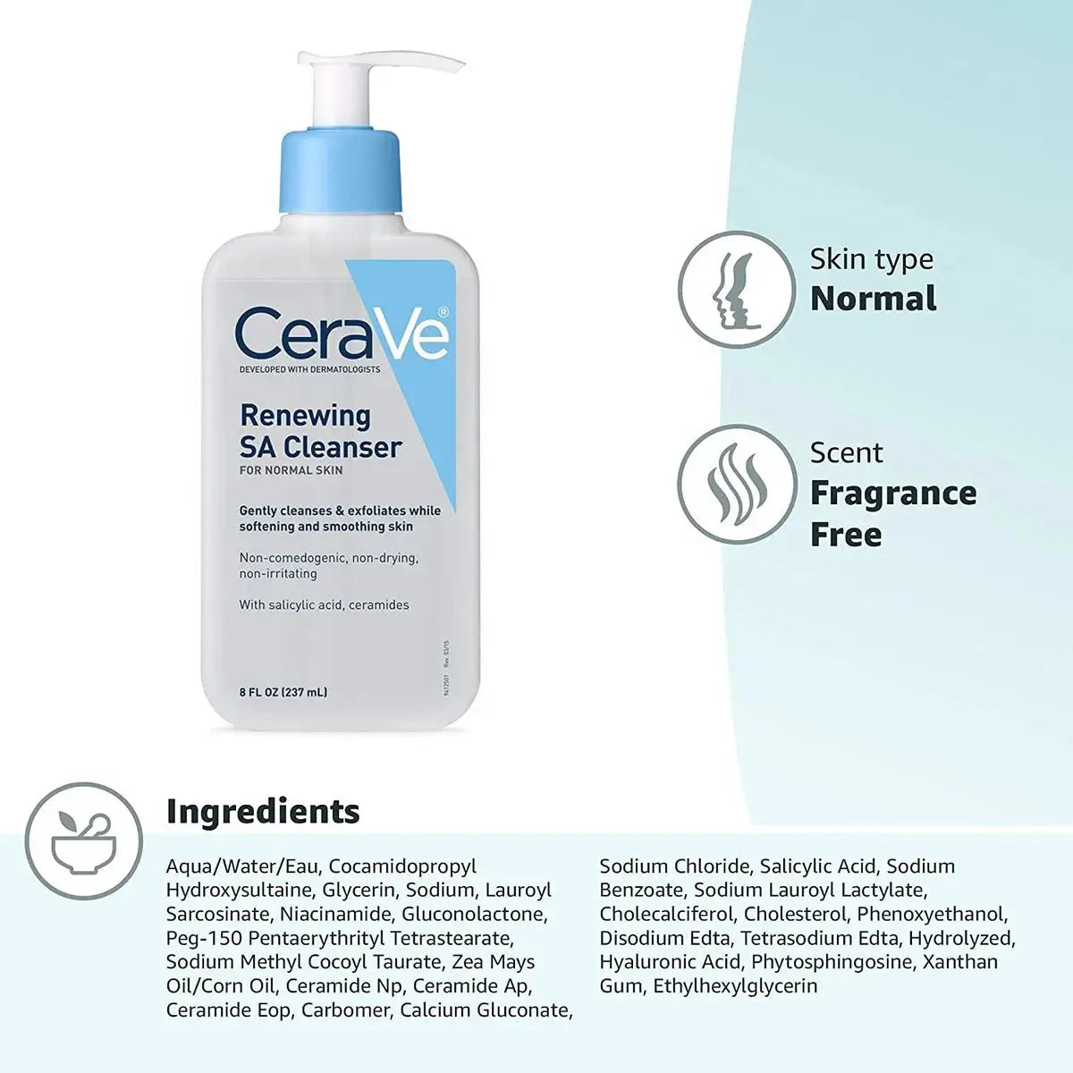 CeraVe - Renewing SA Cleanser 8 oz 236 ml