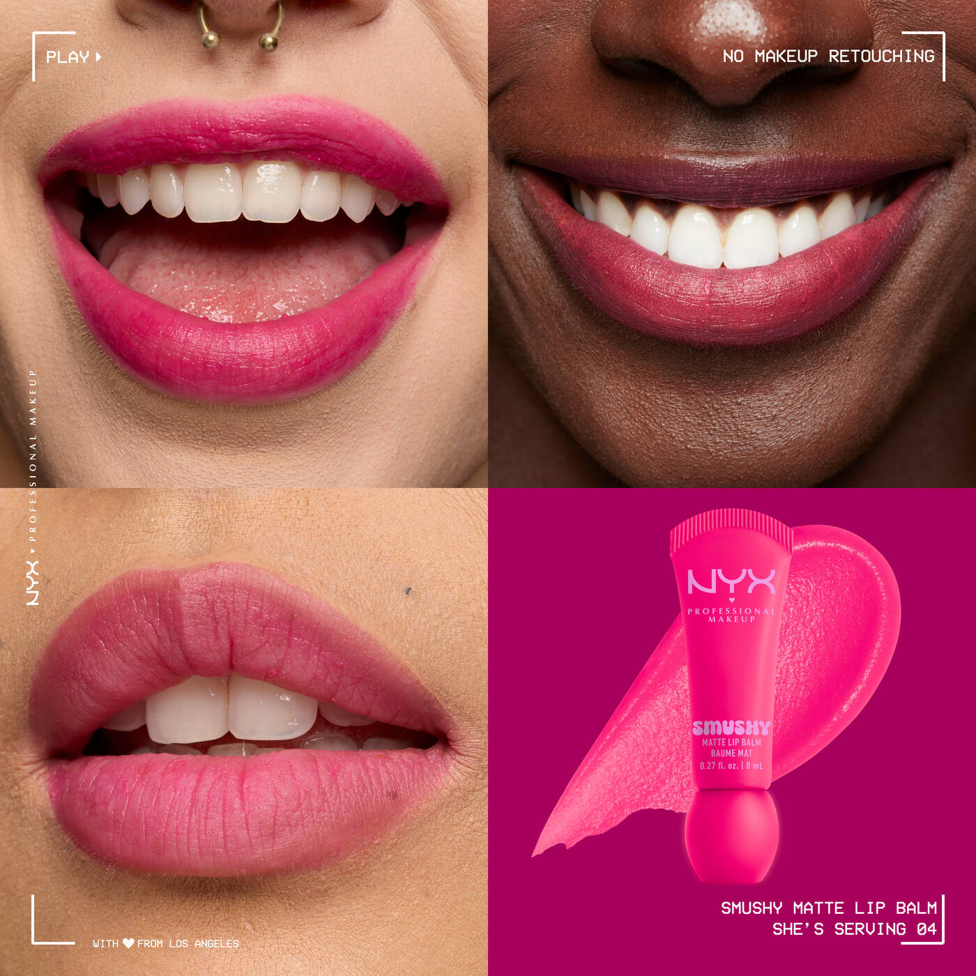 NYX Professional Makeup SMUSHY MATTE LIP BALM