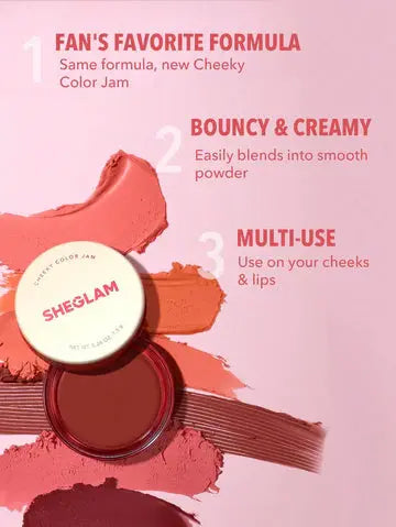 SHEGLAM Cheeky Color Jam – Cream Blush for Dewy, Natural Glow | 100% Original in Pakistan