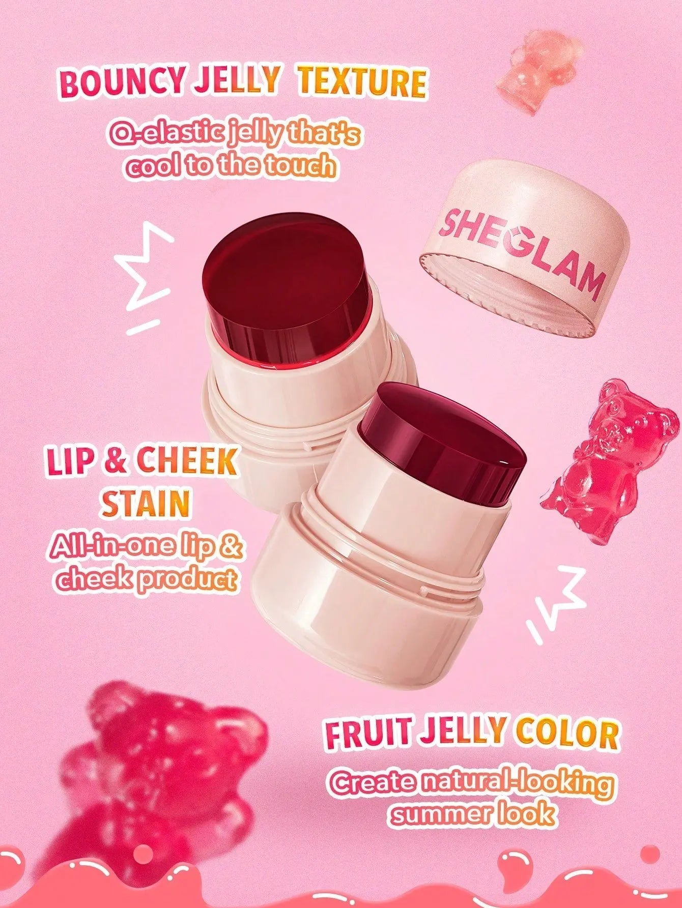 SHEGLAM - Jelly Licious Hydrating Lip & Blush Tint