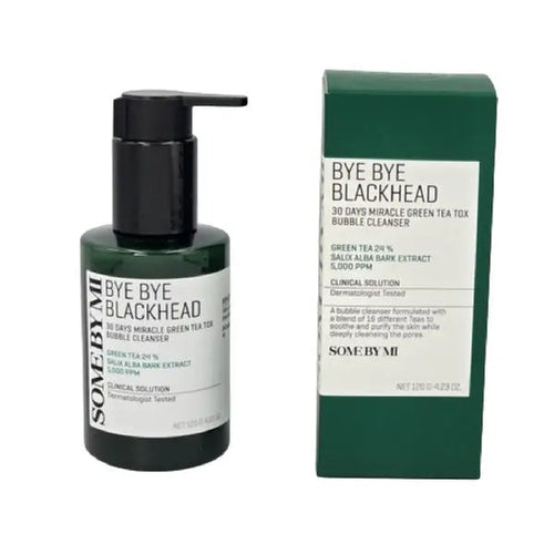 [SOME BY MI] Bye Bye Blackhead 30 Days Miracle Green Tea Tox Bubble Cleanser 120g
