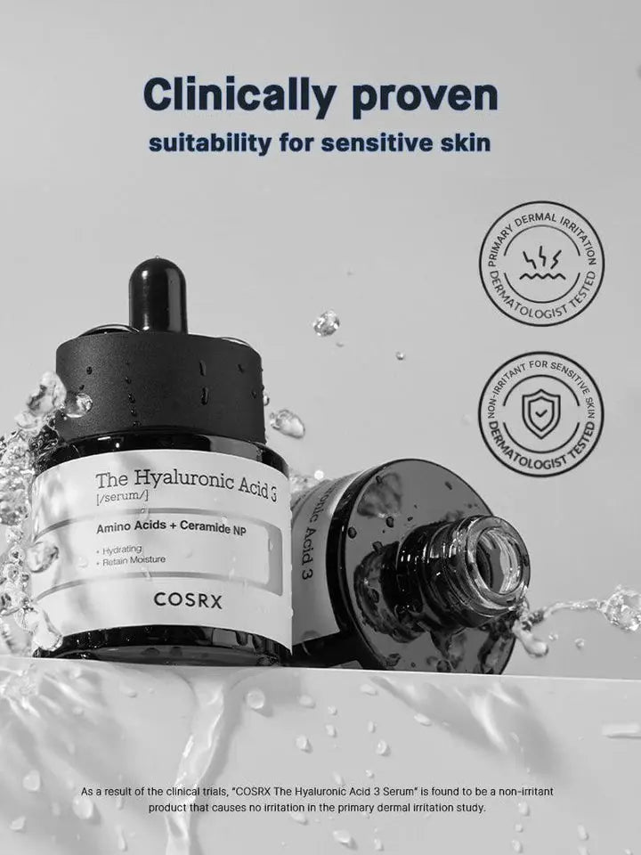 COSRX The Hyaluronic Acid 3 Serum | Deep Hydration Serum for Dry, Dehydrated & Sensitive Skin in Pakistan