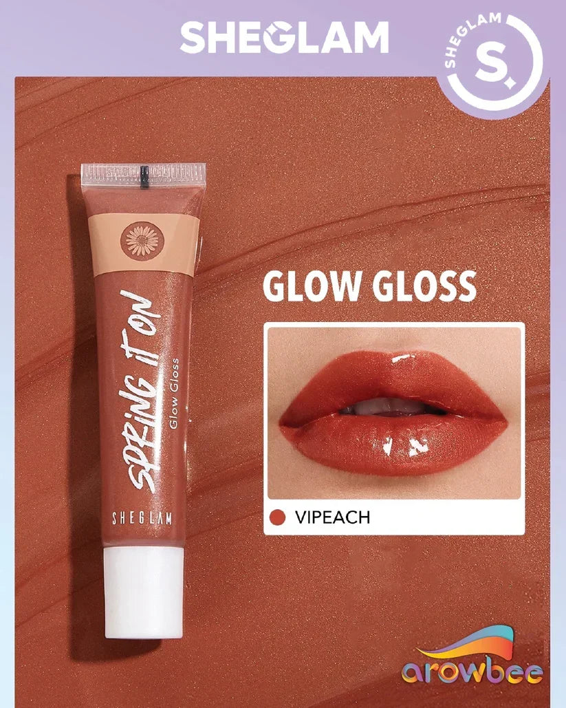 Sheglam - Spring it on Glow Lip Gloss - Power Bouquet Lip Gloss Long-lasting, Moisturizing & Shine for Pakistani Makeup Lovers